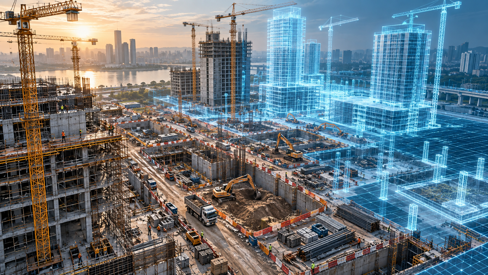 Construction Site Digital Twin & Simulation